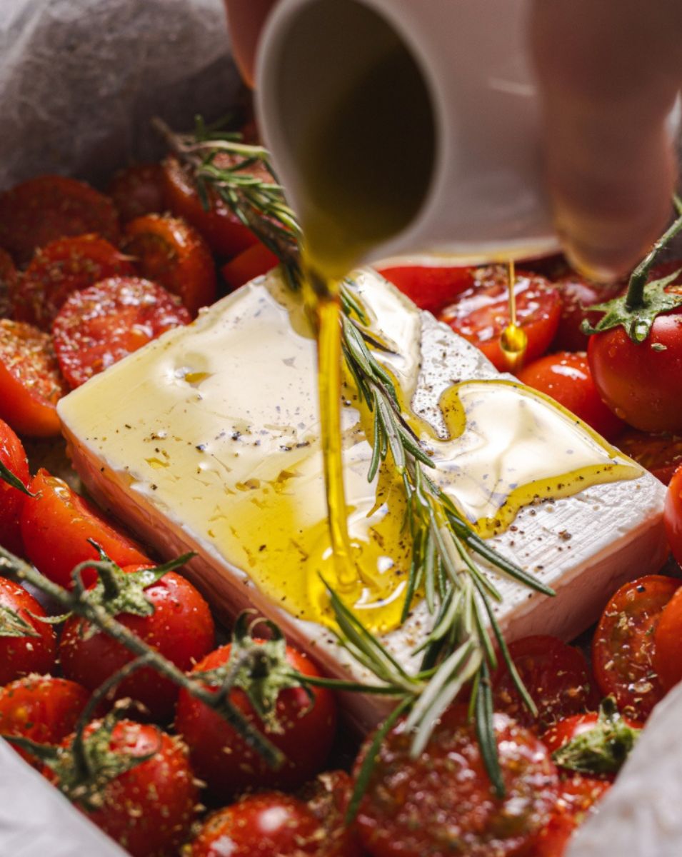 Feta al forno con pomodorini