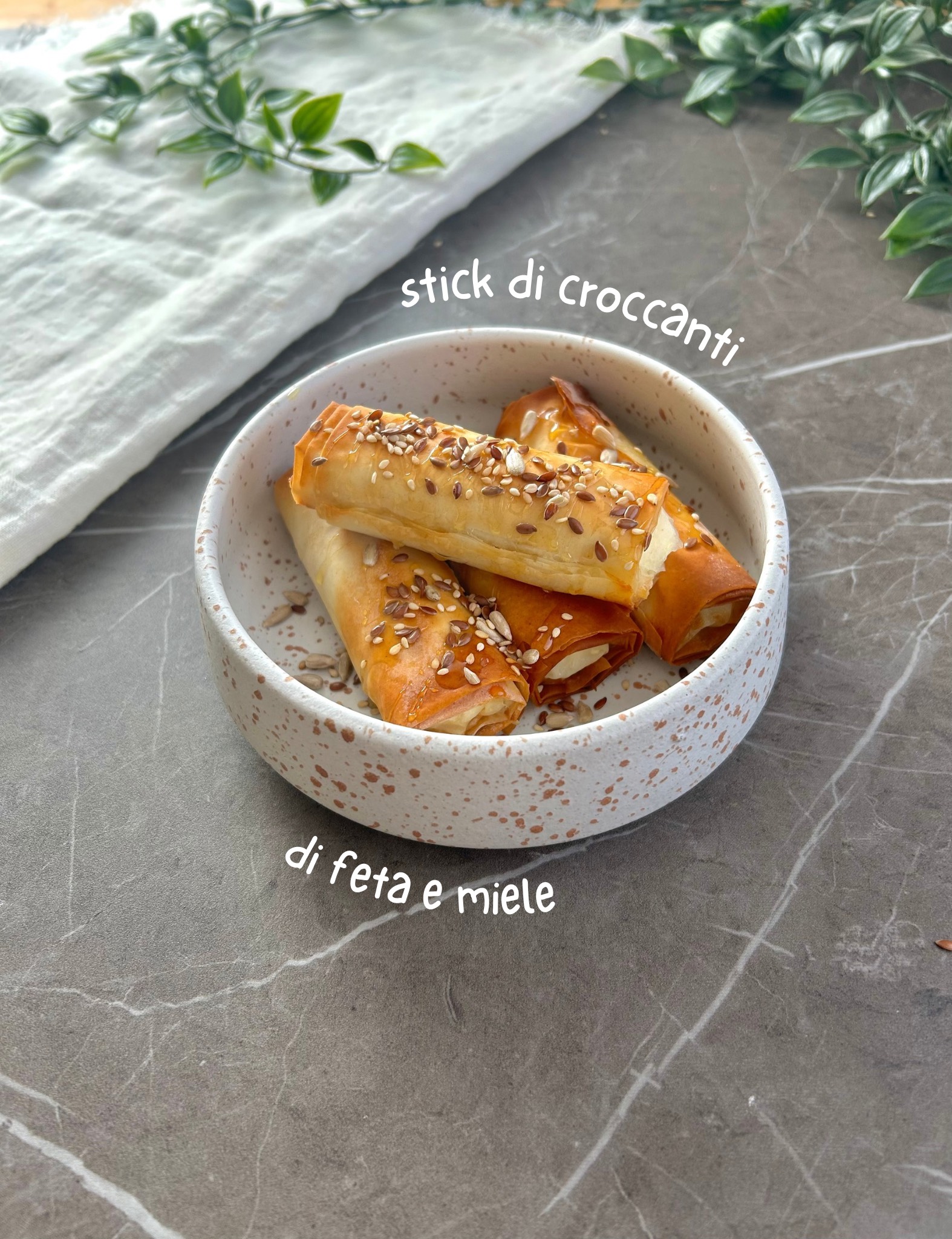 Stick Croccanti di feta e miele