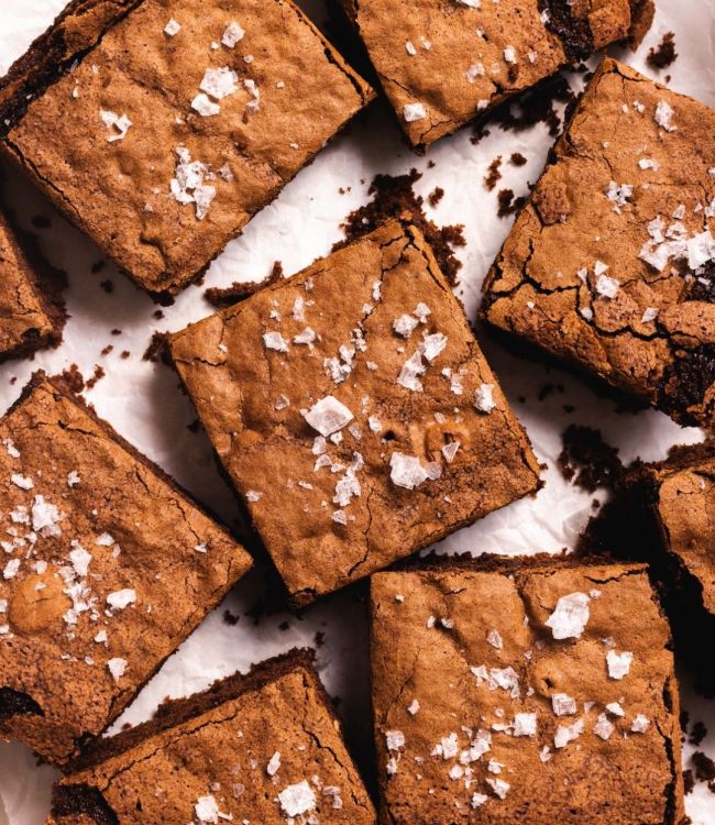 Brownies con yogurt al caffè