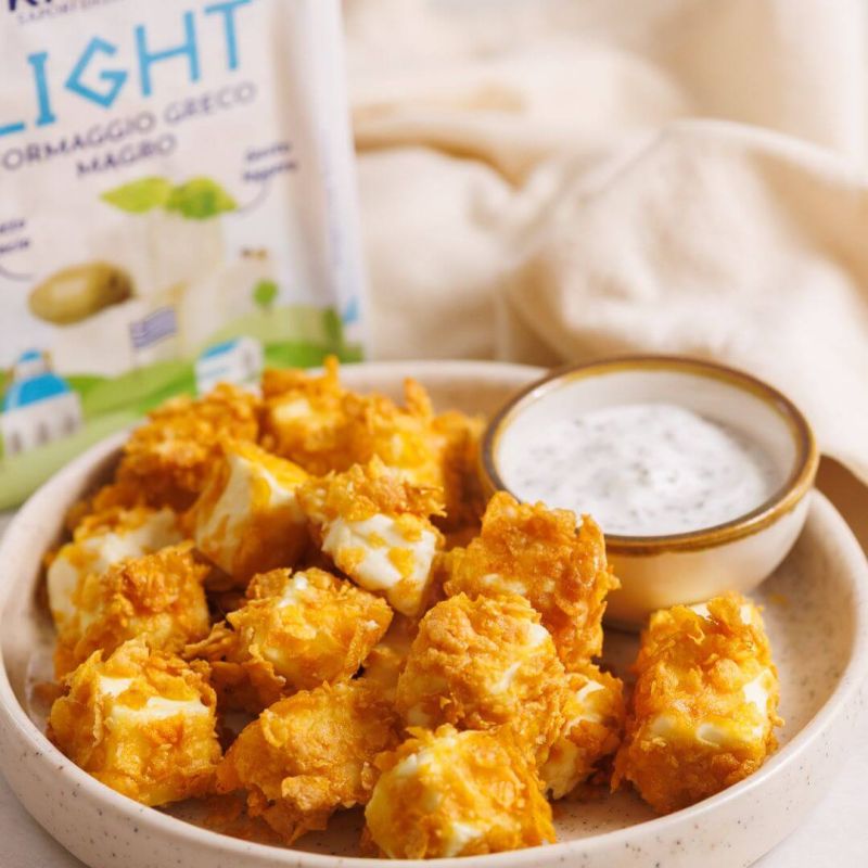Crunchy bites al formaggio greco light