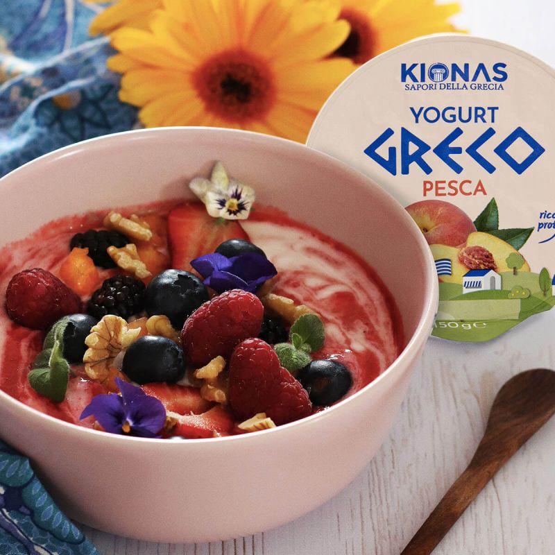 Fruit Bowl con Yogurt Greco alla Pesca
