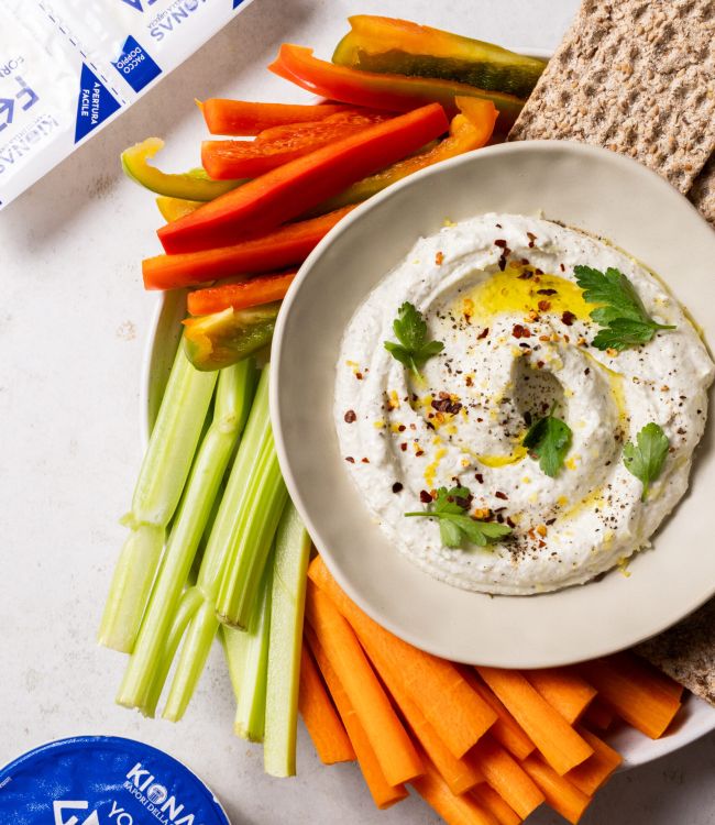 Feta Lemon Dressing con verdure