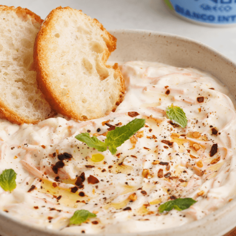 Tzatziki di Carote con Yogurt Greco Bianco Kionas