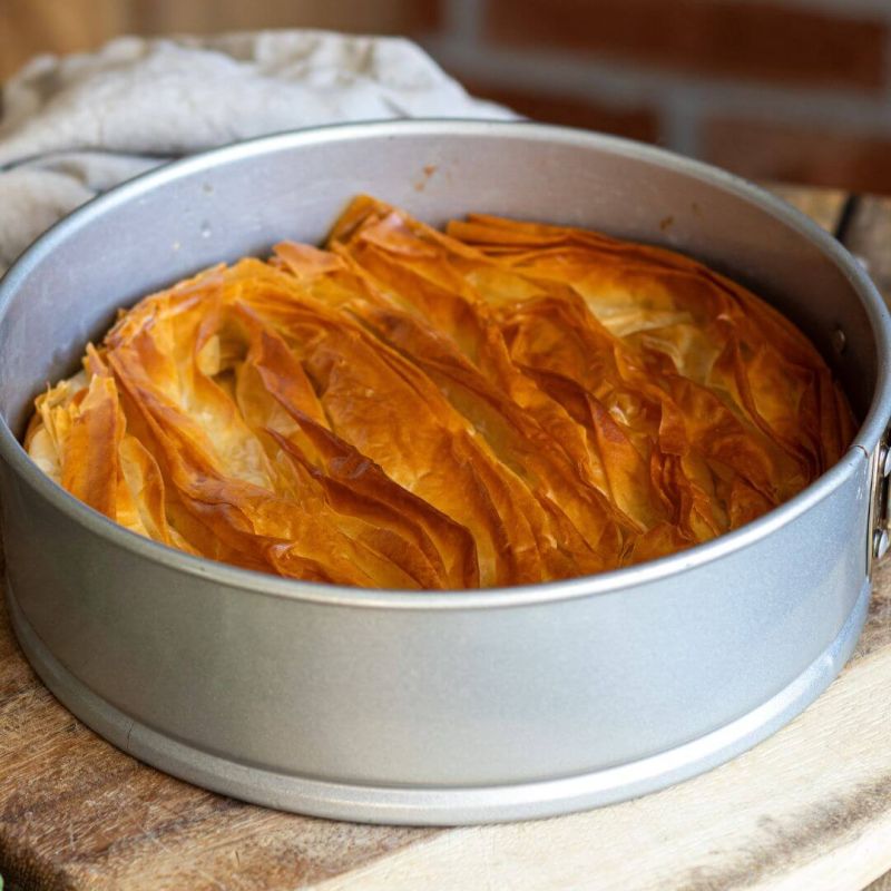 Tyropita con feta e ricotta