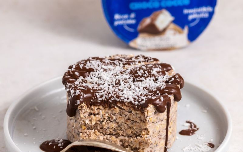 Semifreddo con avena e yogurt greco al choco cocco