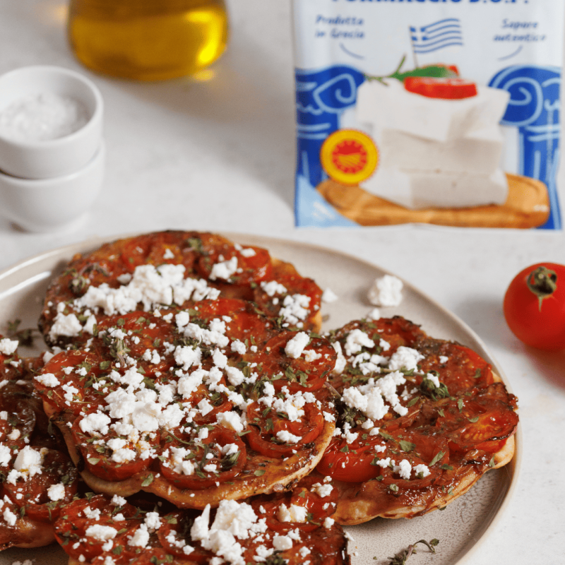 Tarte tatin pomodorini e feta