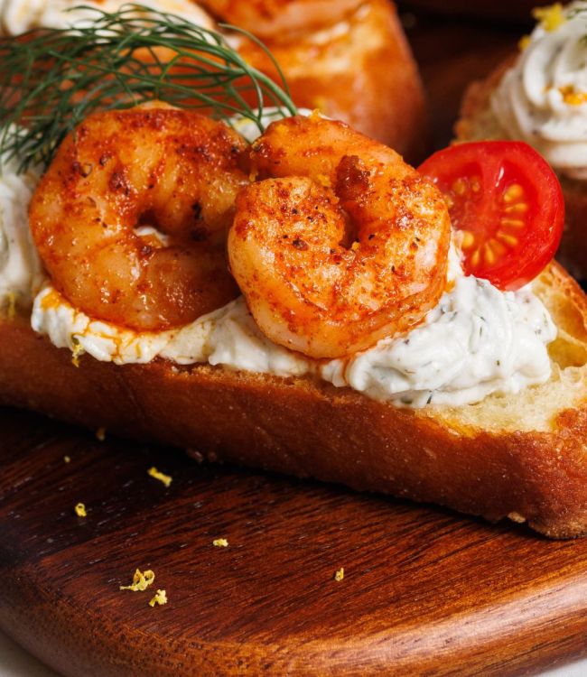 Crostini di Gamberi