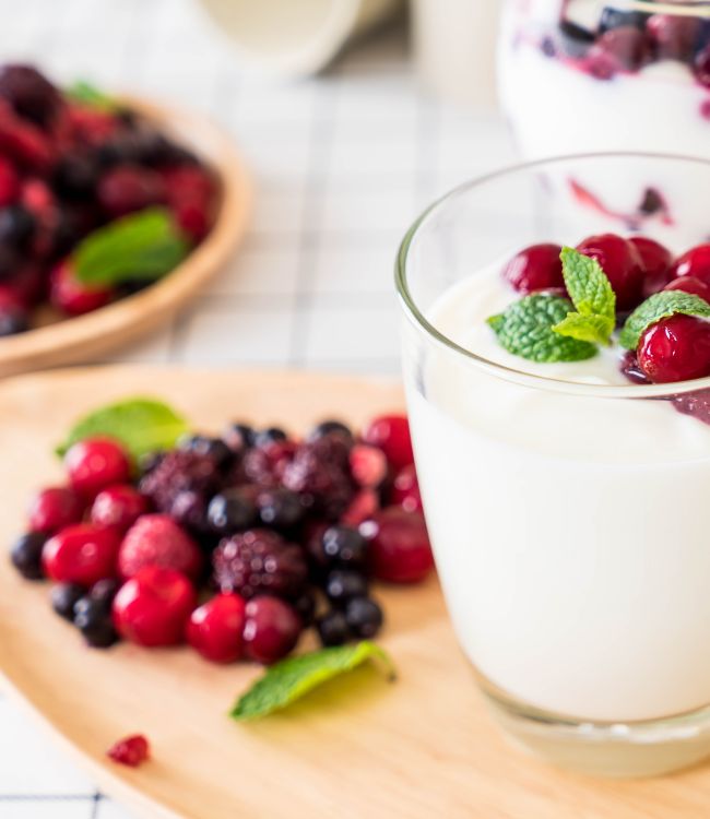 yogurt greco con bacche