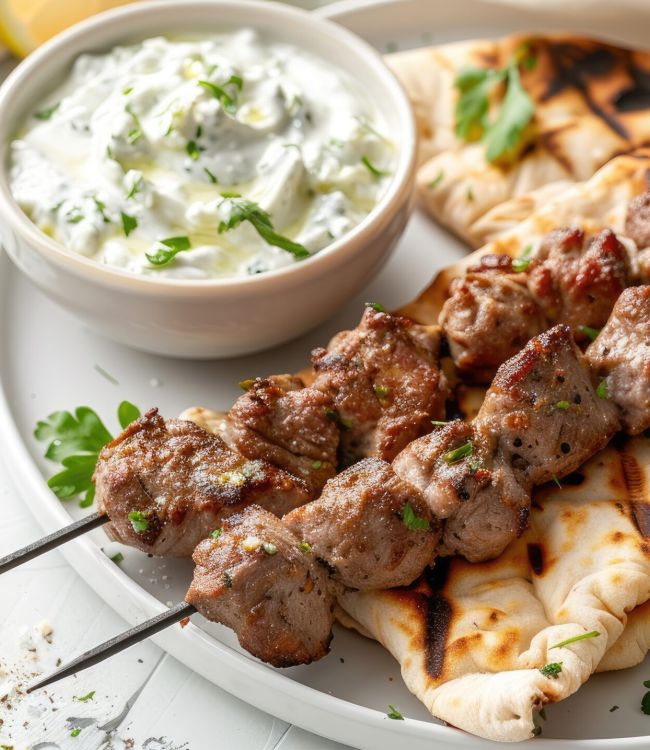 Piatti tipici greci souvlaki