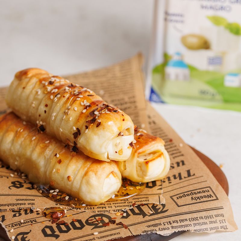 Involtini di Feta con miele al peperoncino
