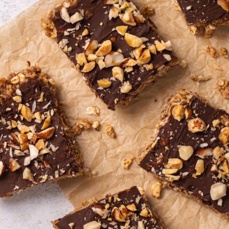 Barrette di avena e nocciole