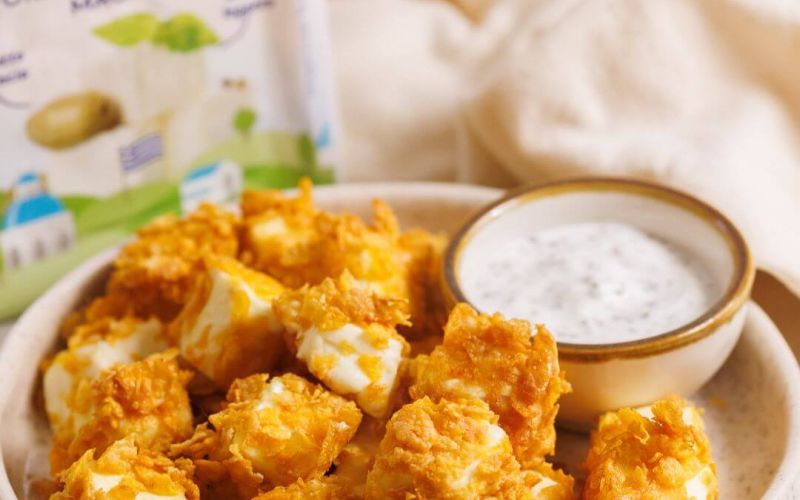 Crunchy bites al formaggio greco light