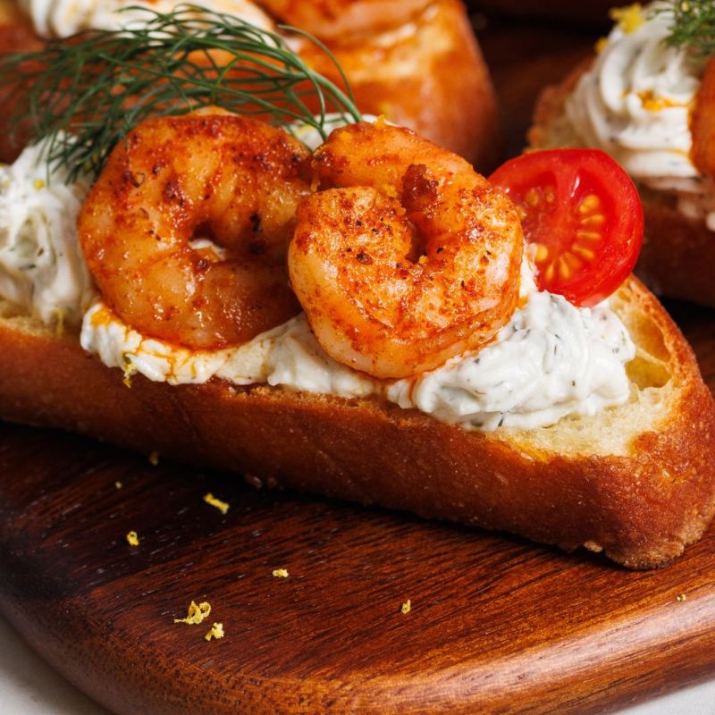 Crostini di Gamberi