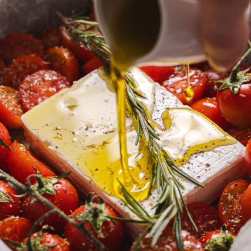 Feta al forno con pomodorini