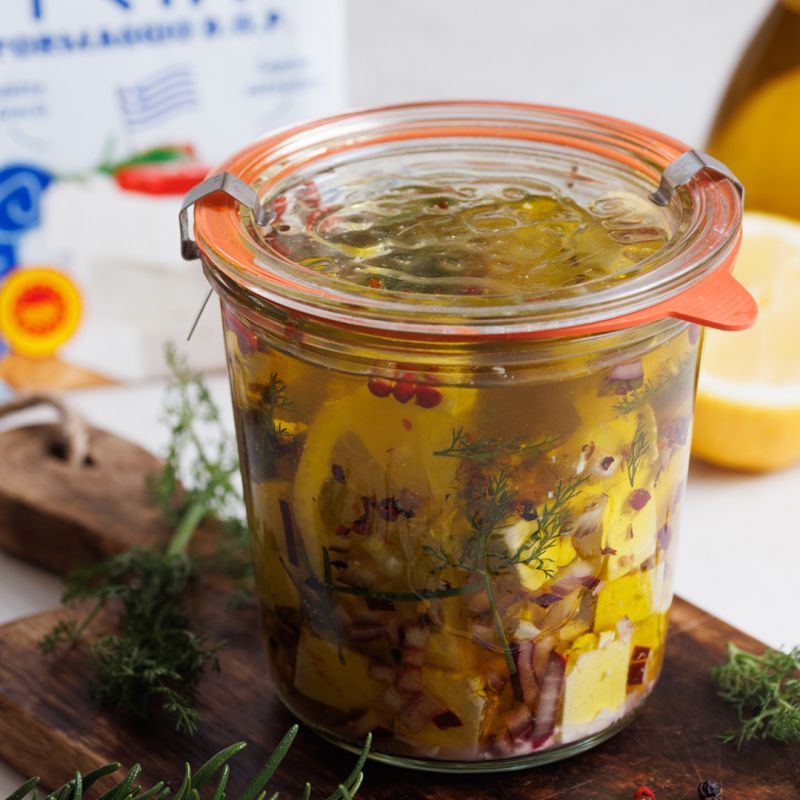 Feta marinata