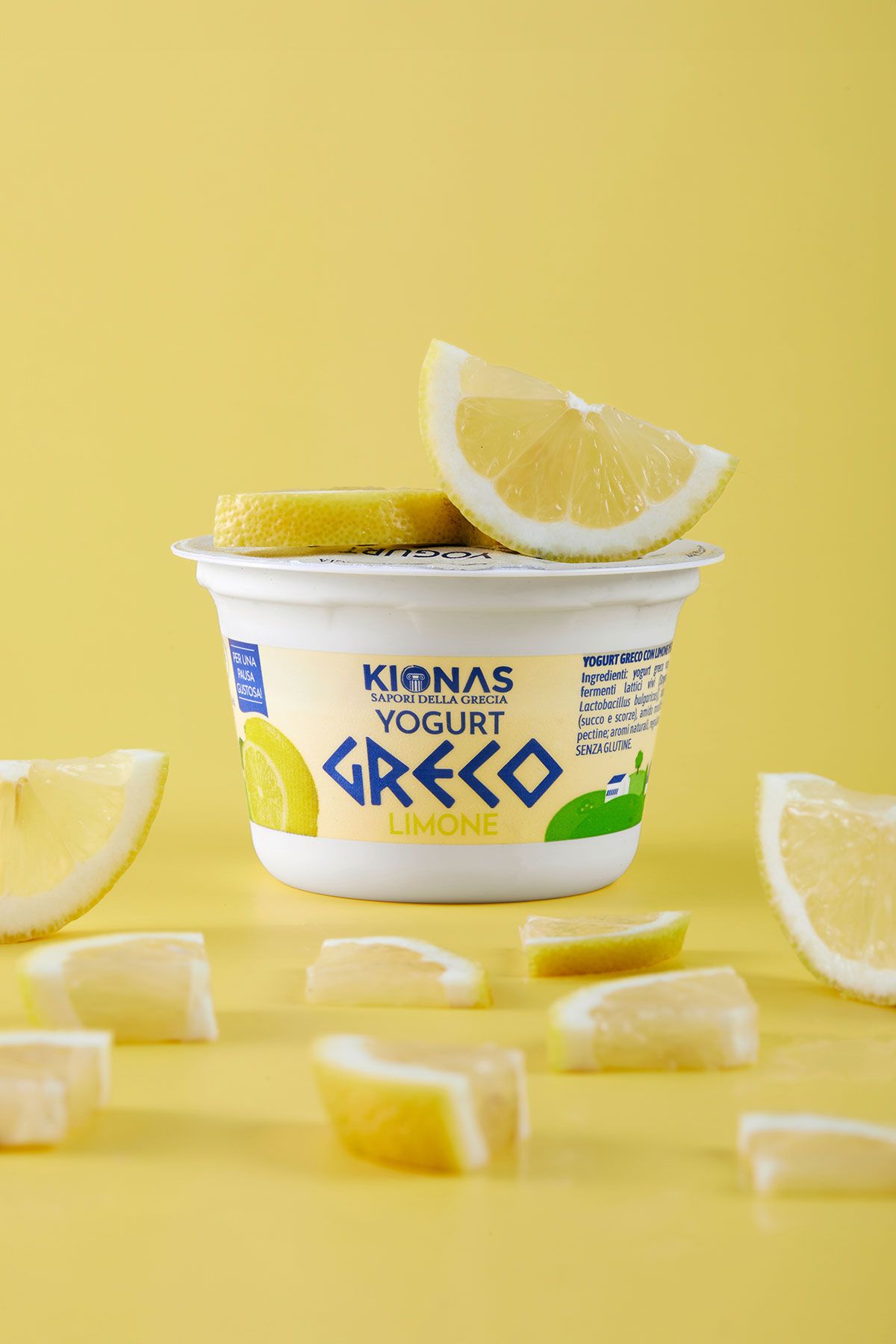 Yogurt greco al limone Kionas - Fusione di tradizione e freschezza con lo yogurt greco al limone!