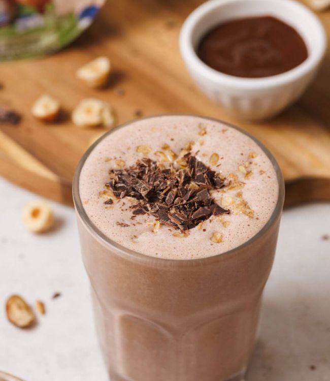 Smoothies cacao e nocciole