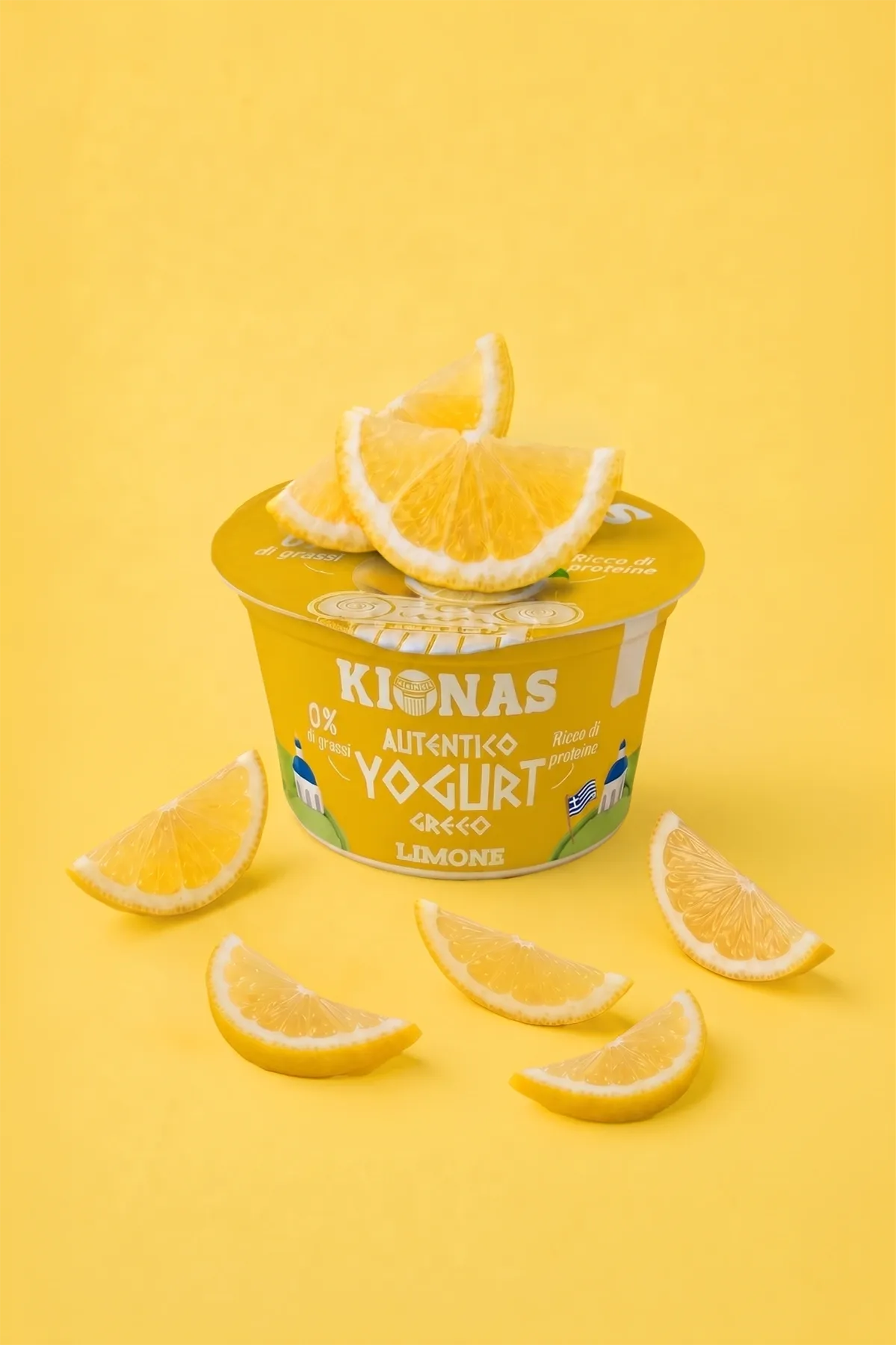 Yogurt greco al limone Kionas - Fusione di tradizione e freschezza con lo yogurt greco al limone!