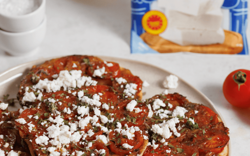 tarte tatin con feta