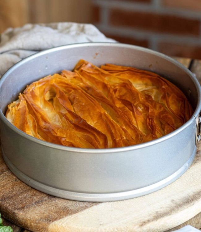 Tyropita con feta e ricotta