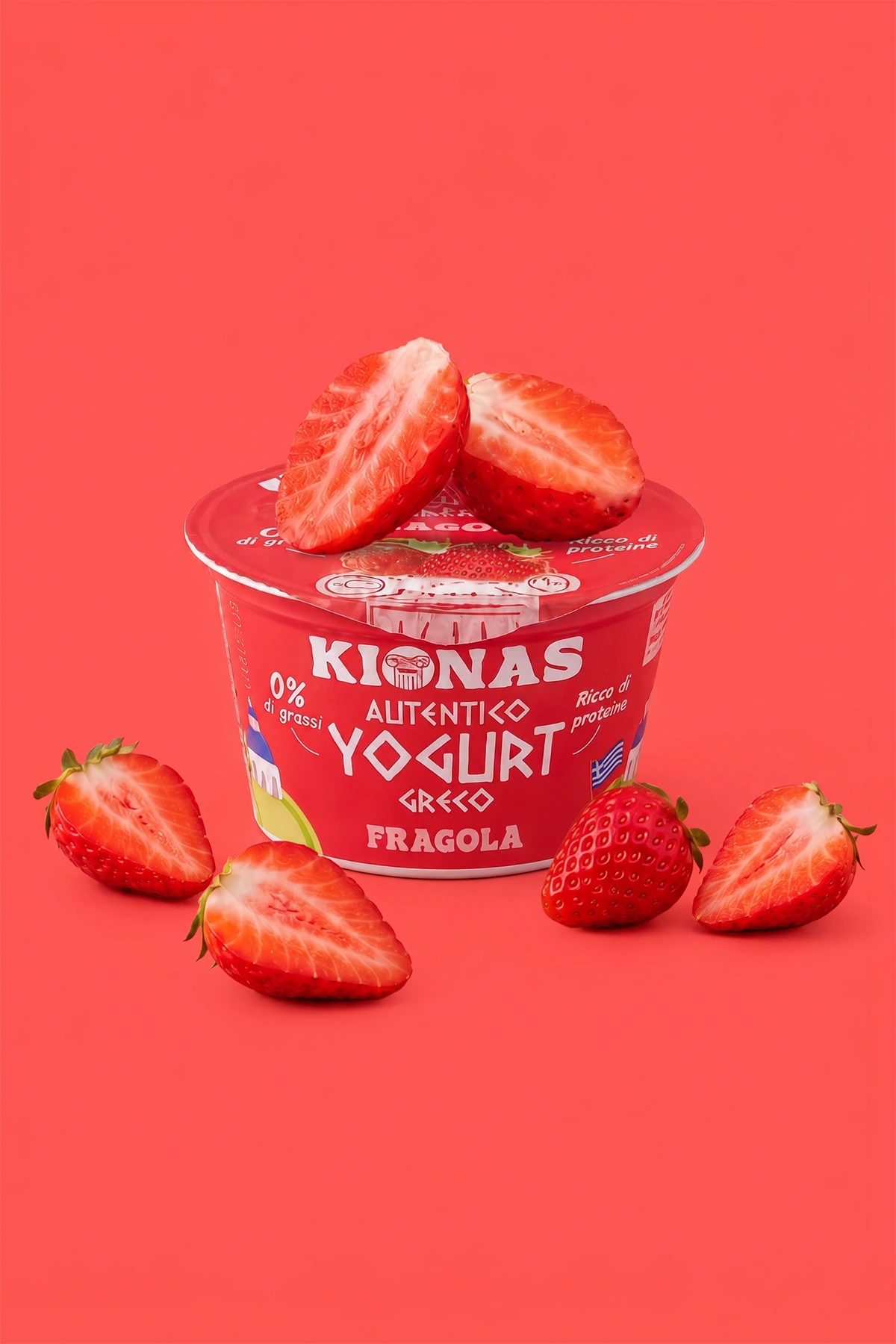 Yogurt Greco alla Fragola Kionas - La dolcezza della frutta incontra l’autenticità greca!