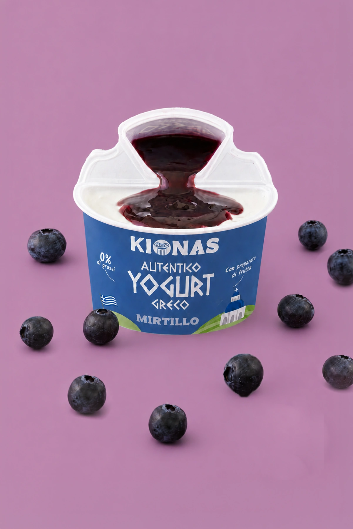 Yogurt Greco Mirtillo Split Cup Kionas