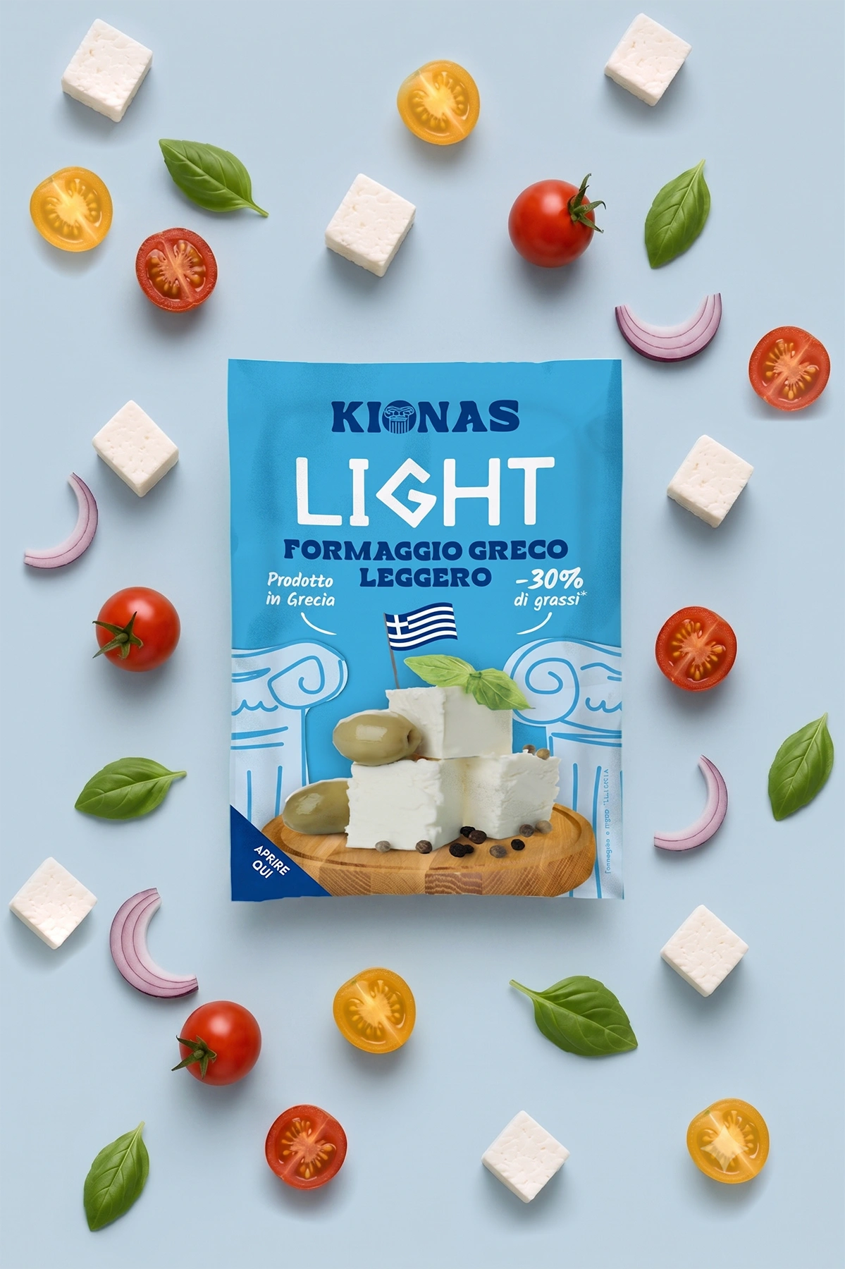 Formaggio Greco Light Feta Greca Light Leggera Magra Kionas - leggera senza rinunciare al gusto