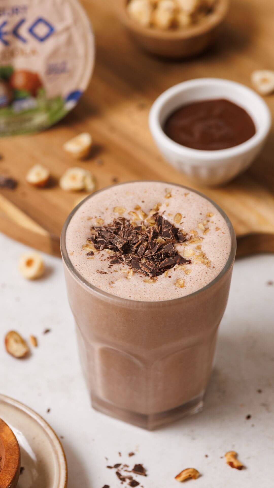 Smoothies cacao e nocciole