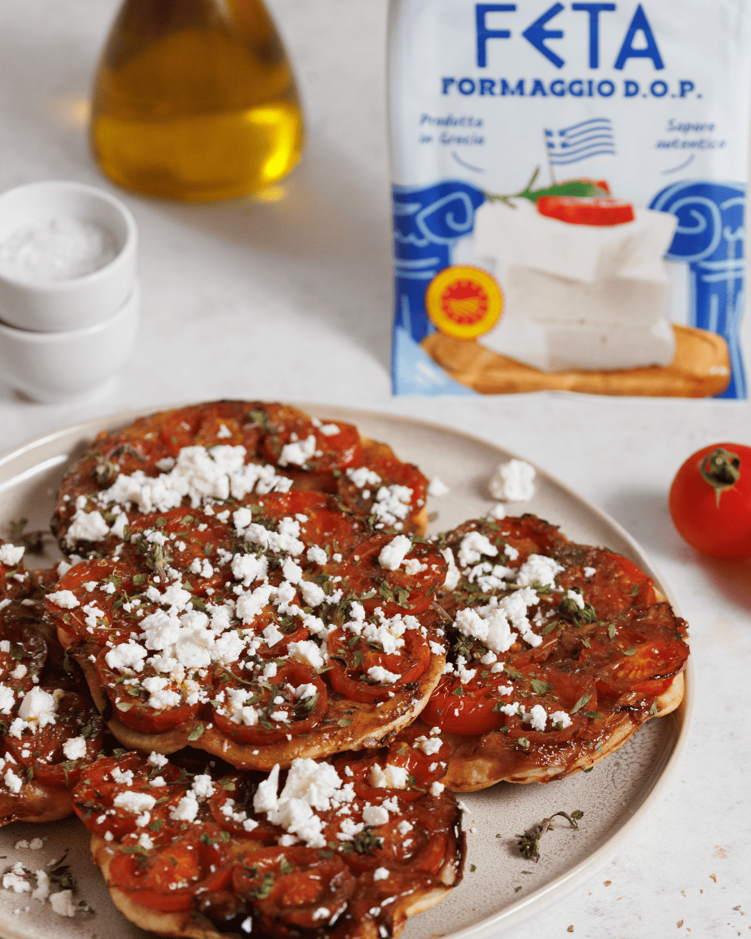 Tarte tatin pomodorini e feta