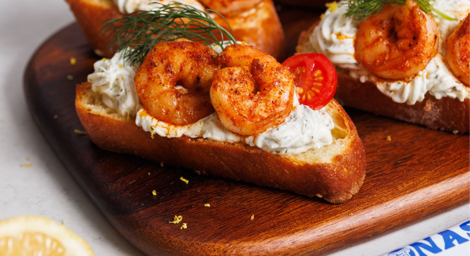 Crostini di Gamberi